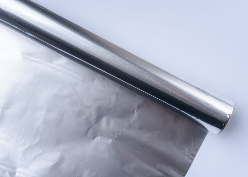 Aluminum foil: never